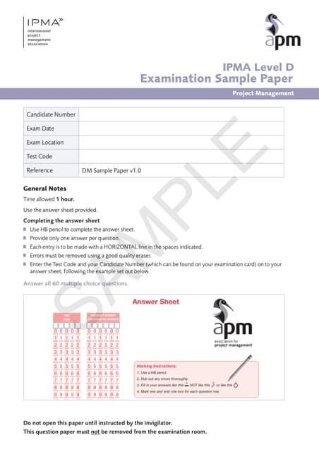 Free CAPM Exam Sample Question | PDF