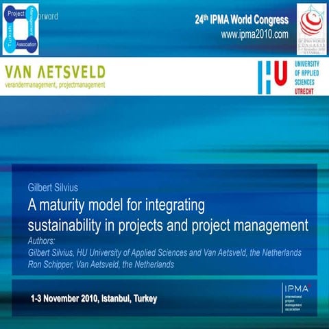 2010 IPMA World Congress Silvius and Schipper