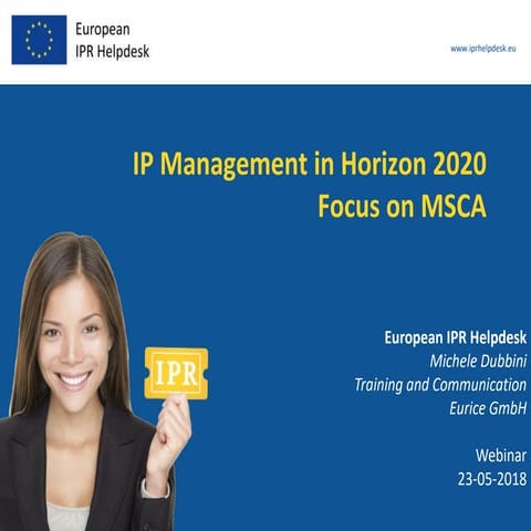 IP Management in Horizon 2020