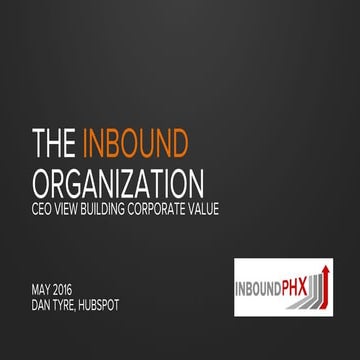 InboundPHX: The Inbound Organization - Dan Tyre