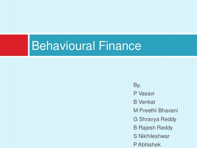 Behavioural finance phd thesis