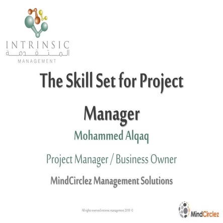 Project Manager Skills