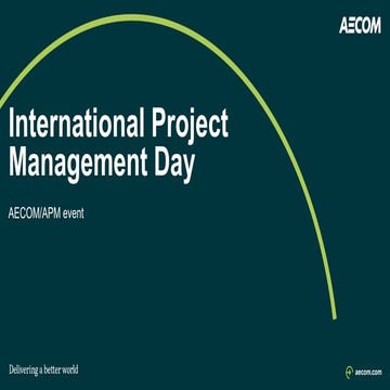 Celebrating International Project Management Day with AECOM