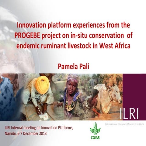 Innovation platform experiences from the PROGEBE project on in-situ conservat...