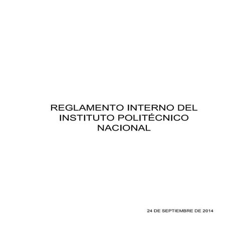 #todossomospolitecnico Reglamento 2014