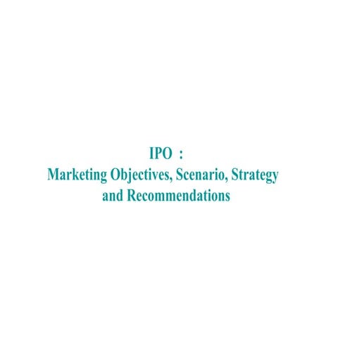 IPO Communications | PPTX