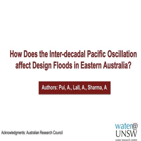 IPO Antecedent Precipitation Presentation