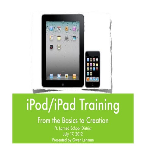 I pod & ipad training