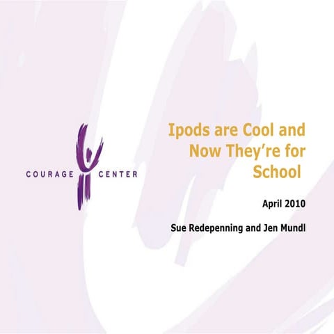 Ipods are cool and now they are for school 2010