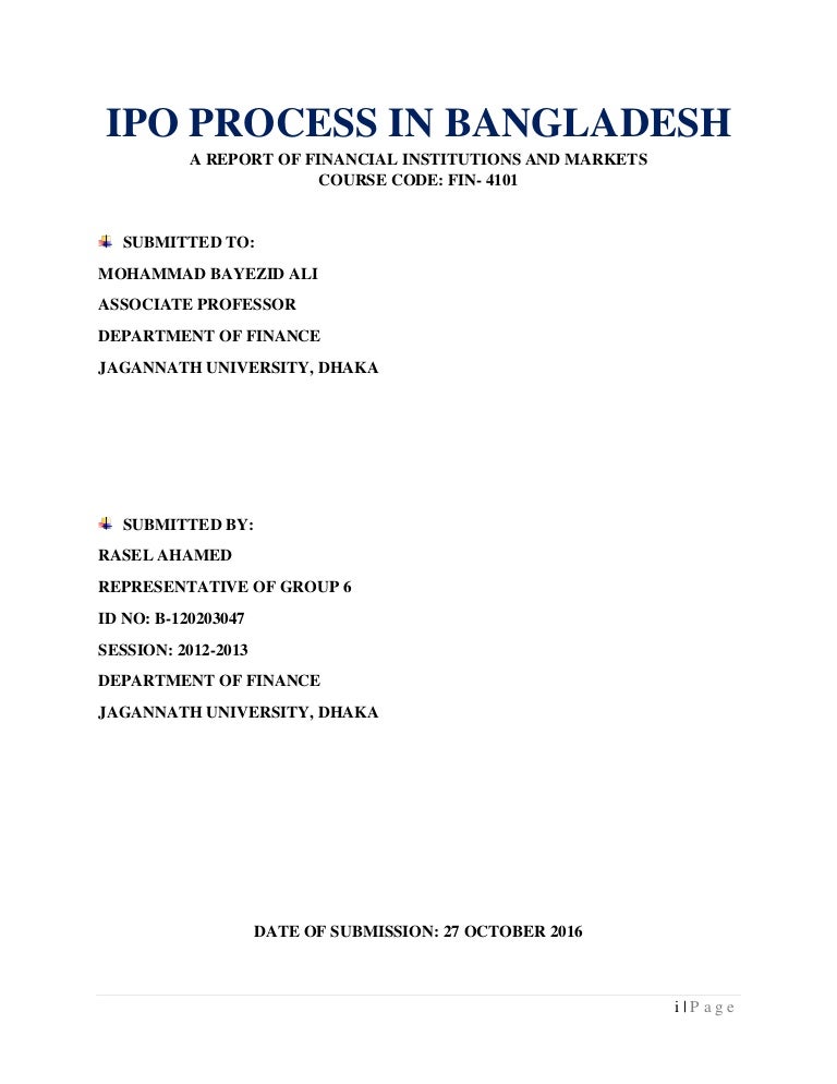 Forthcoming ipo in bangladesh