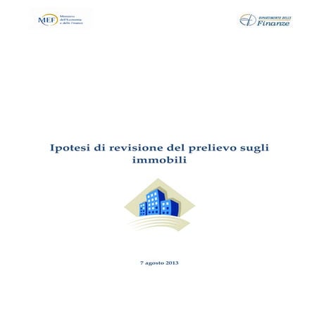 Ipotesi di revisione_del_prelievo_sugli_immobili_