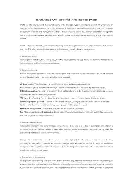 PA system - Analog v/s Digital Technology | PPTX