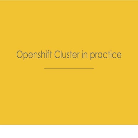 Ippevent : openshift Introduction