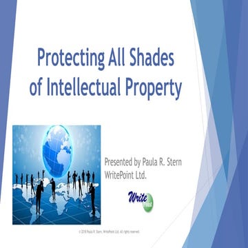 Protecting All Shades of Intellectual Property (for Tech Writers)