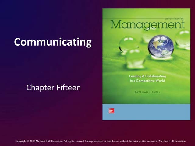 Principle and Practice of Management MGT Ippt chap015