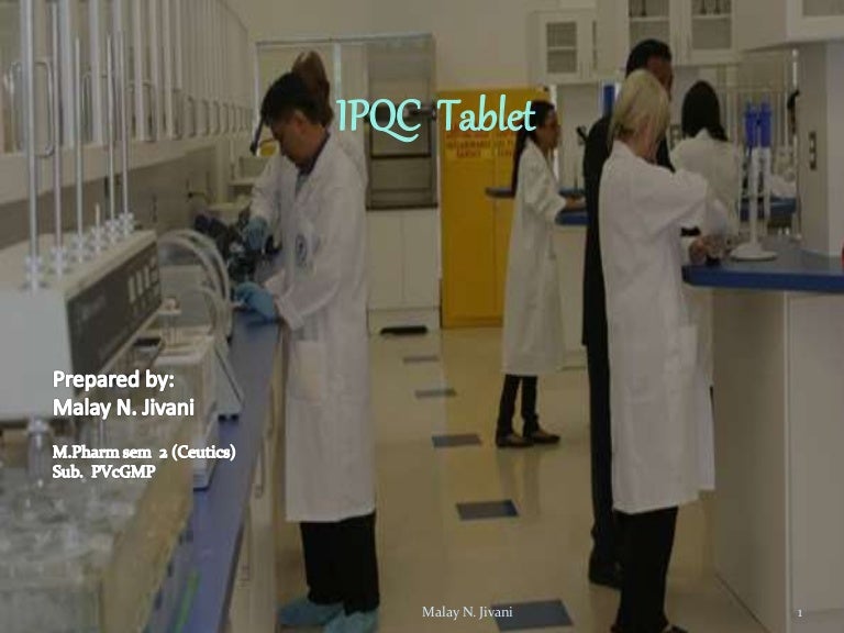 Ipqc tests for tablet