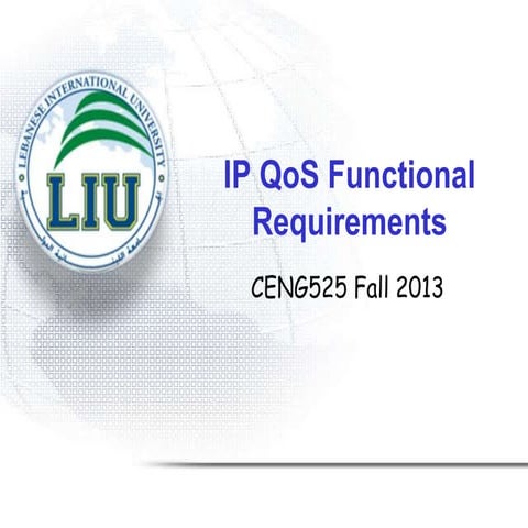 Ip qo s functional requirements