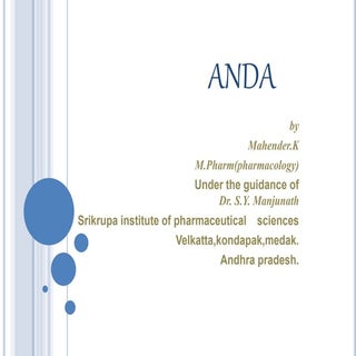 IPR NDA and ANDA