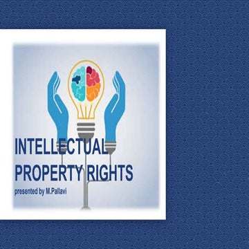 INTELLECTUAL PROPERTY RIGHTS