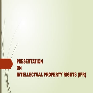 presentation on intellectual property rights
