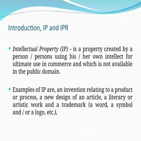 Intellectual Property Rights description
