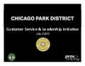 Customer Service and Leadership Initiative - Chicago Park District