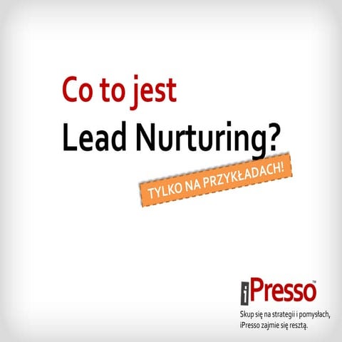 Leads nurturing - tylko na przykładach