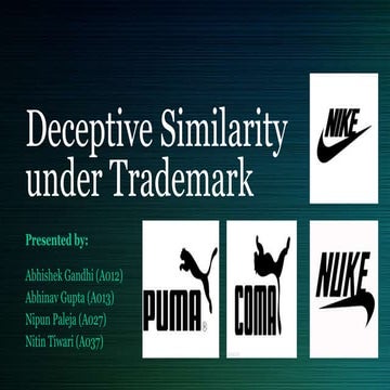 Deceptive similarity under trademark