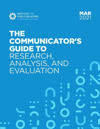 IPR Communicator's Guide to Research, Analysis, and Evaluation