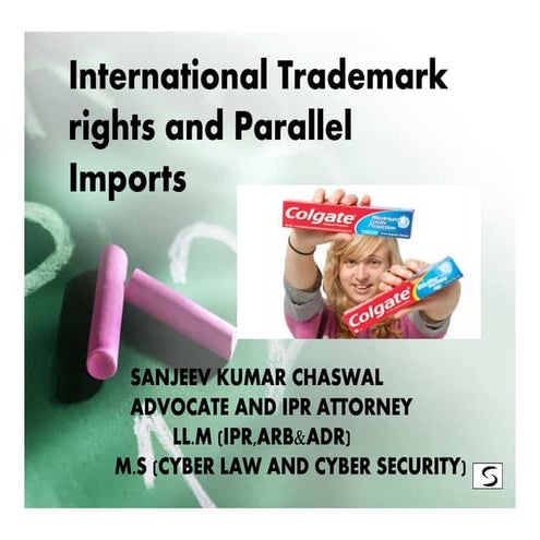 Ip rights and parallel imports [compatibility mode]