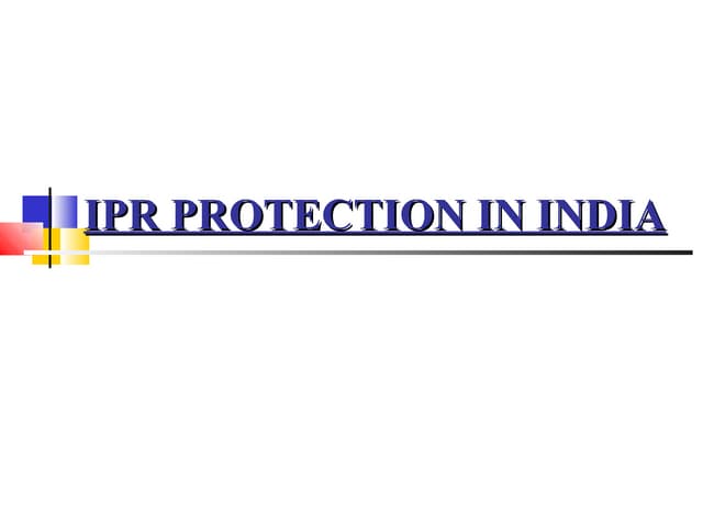 Ipr laws