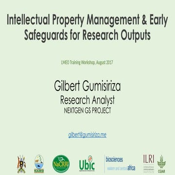 Intellectuall Property Management for RMpptx