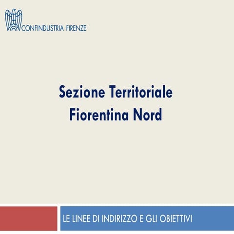 I progetti della sezione territoriale fiorentina nord giugno 2019 def