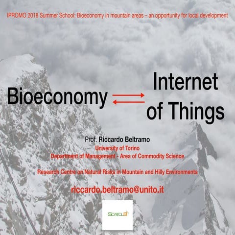 Bioeconomy and the Internet of Things in Mountain Regions