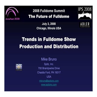 Trends in Fulldome Show Production ...