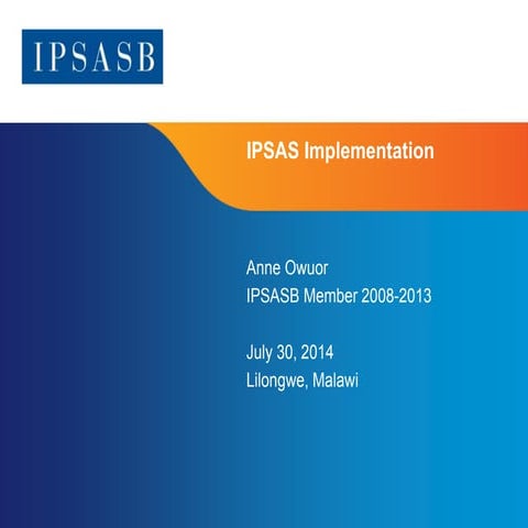IPSAS Implementation