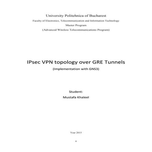 IPsec vpn topology over GRE tunnels