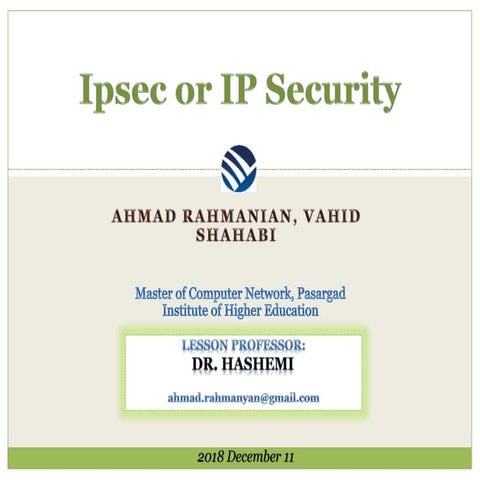Ipsec (network security)