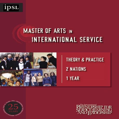 IPSL Brochure - M.A. Program 2008 | PDF