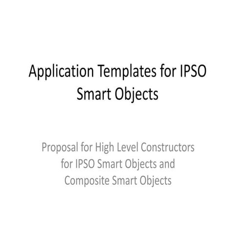 Ipso application templates