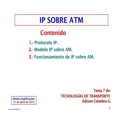 Ip sobre atm | PDF