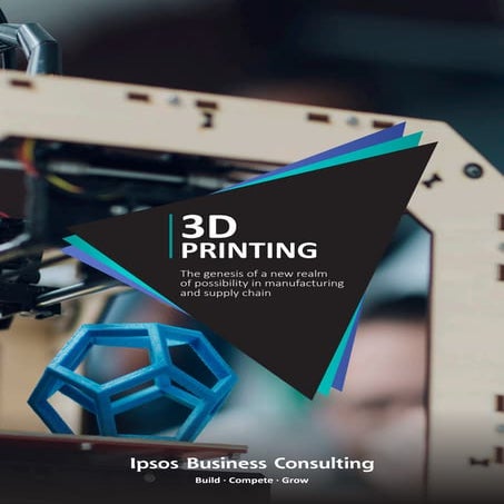 3D Printing: The genesis of a new realm of possibility in manufacturing and s...