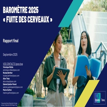 Baromètre de la fuite des cerveaux 2025 - Rapport complet