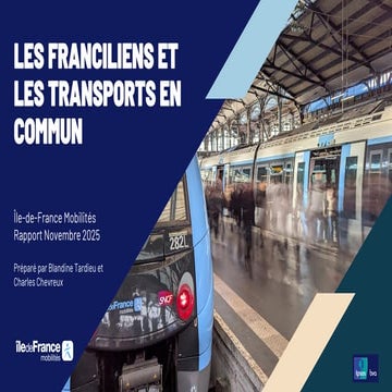 Les Franciliens et les transports en commun