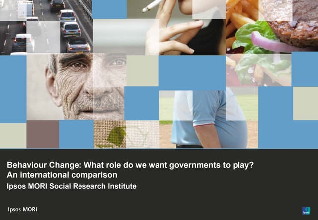 Behaviour Change: What role do we want governments to play? An international ...