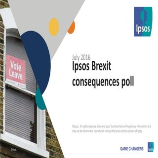 Ipsos Survey: Reactions to Brexit i...