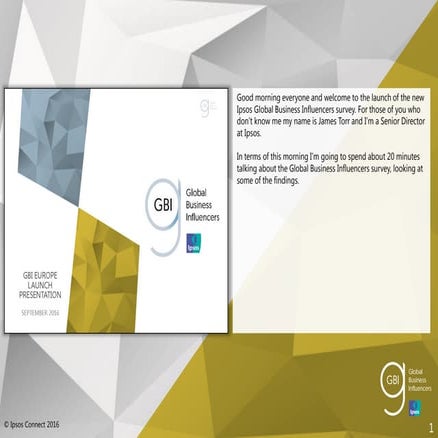 Ipsos Global Business Influencers USA 2016