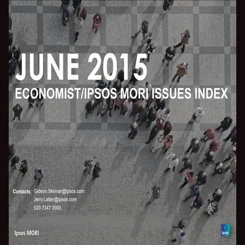 Economist/Ipsos MORI Issues Index: June 2015