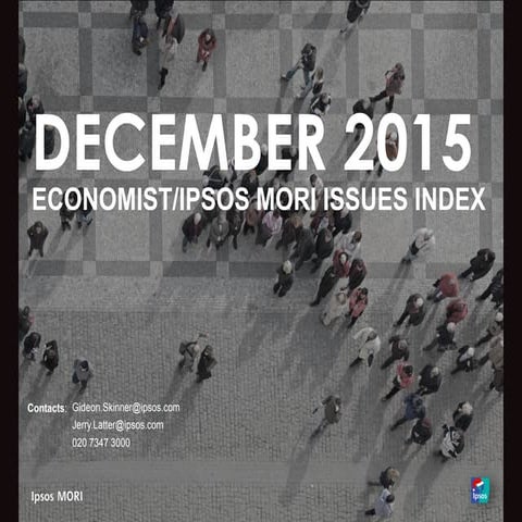 Economist / Ipsos MORI Issues Index December 2015