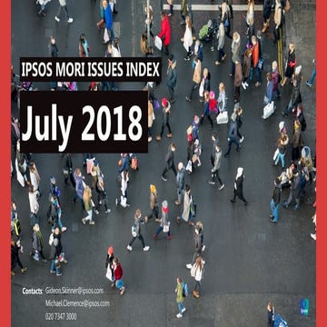 Ipsos MORI Issues Index: July 2018